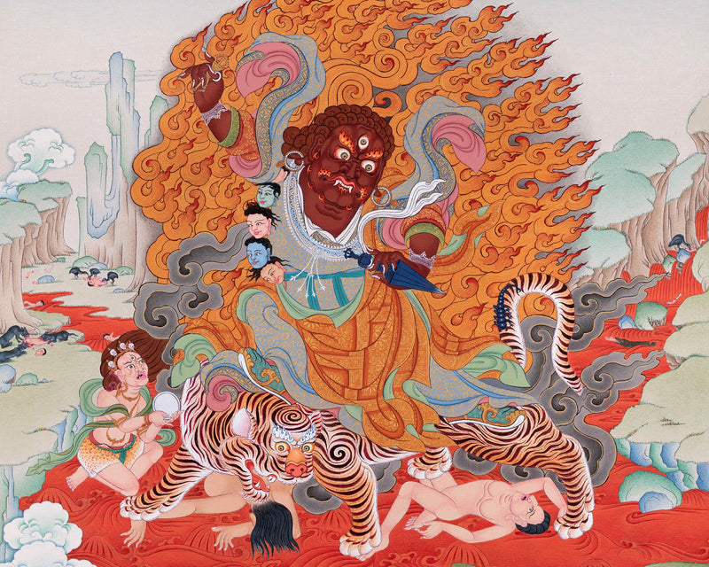 Guru Dorje Drollo Thangka | Padmasambhava's Wrathful Manifestation