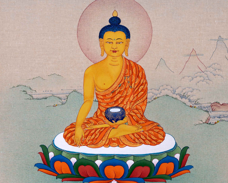 Buddha Thangka Painting | Himalayan Shakyamuni Painting