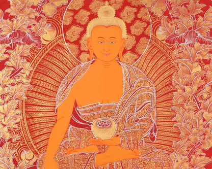 Buddha Thangka | Shakyamuni Buddha | Handpainted Traditional Art