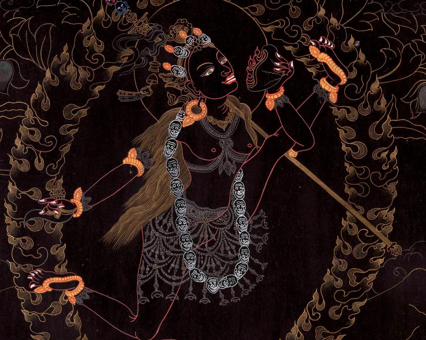 Vajrayogini Thangka | Vintage Handpainting Art | Wall Hanging Decors