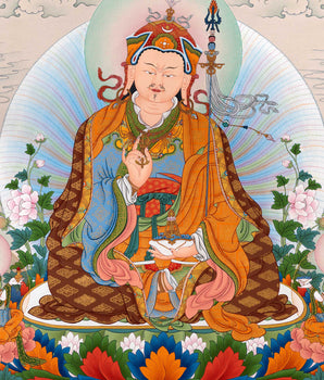 Guru Sangey Thangka| Padmasambhava and the Eight Manifestation | Traditional Tibetan Thangka