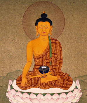 Gautama Buddha Art | Traditional Shakyamuni Thangka Painting