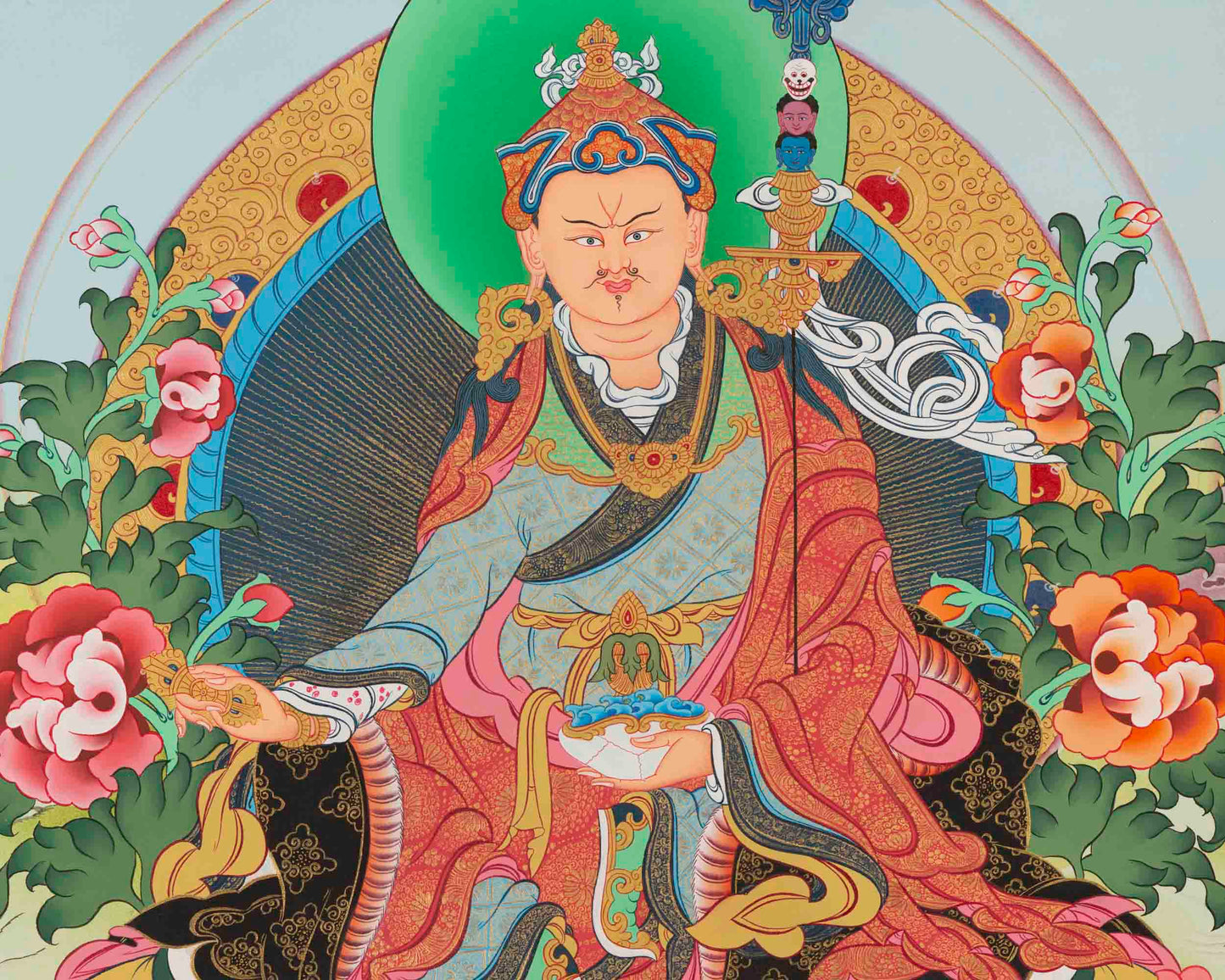 Guru Rinpoche Thangka | Wall Decor Painting