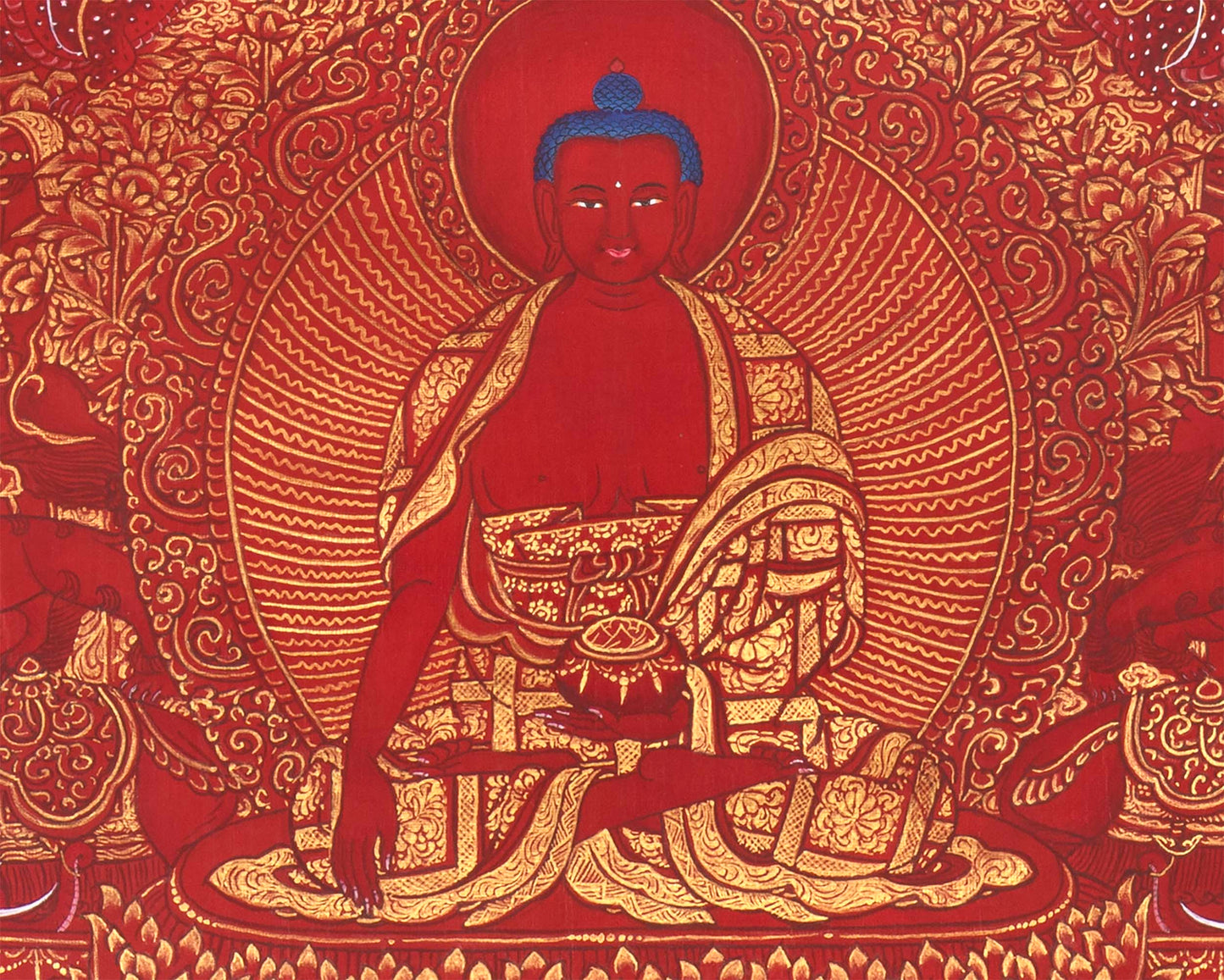 108 Buddhas' | Thangka Prints | Wall Hanging Decors