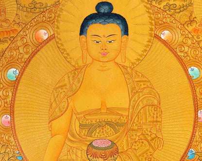 Buddha Shakyamuni Thangka | Yoga Meditation Art