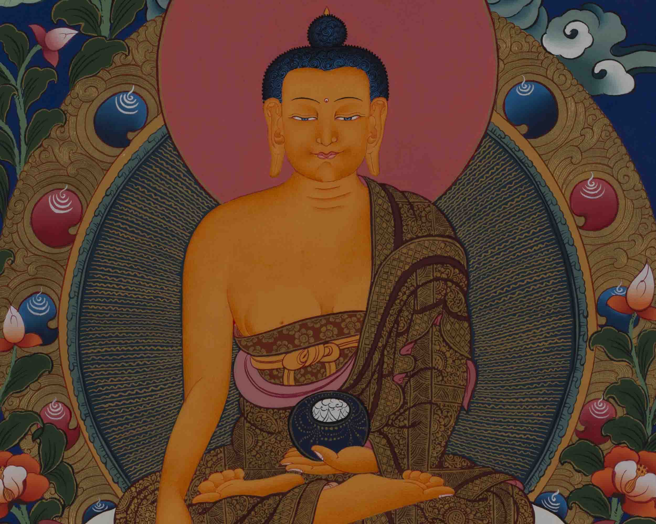 Shakyamuni Buddha Thangka | Buddhist Religious Painting