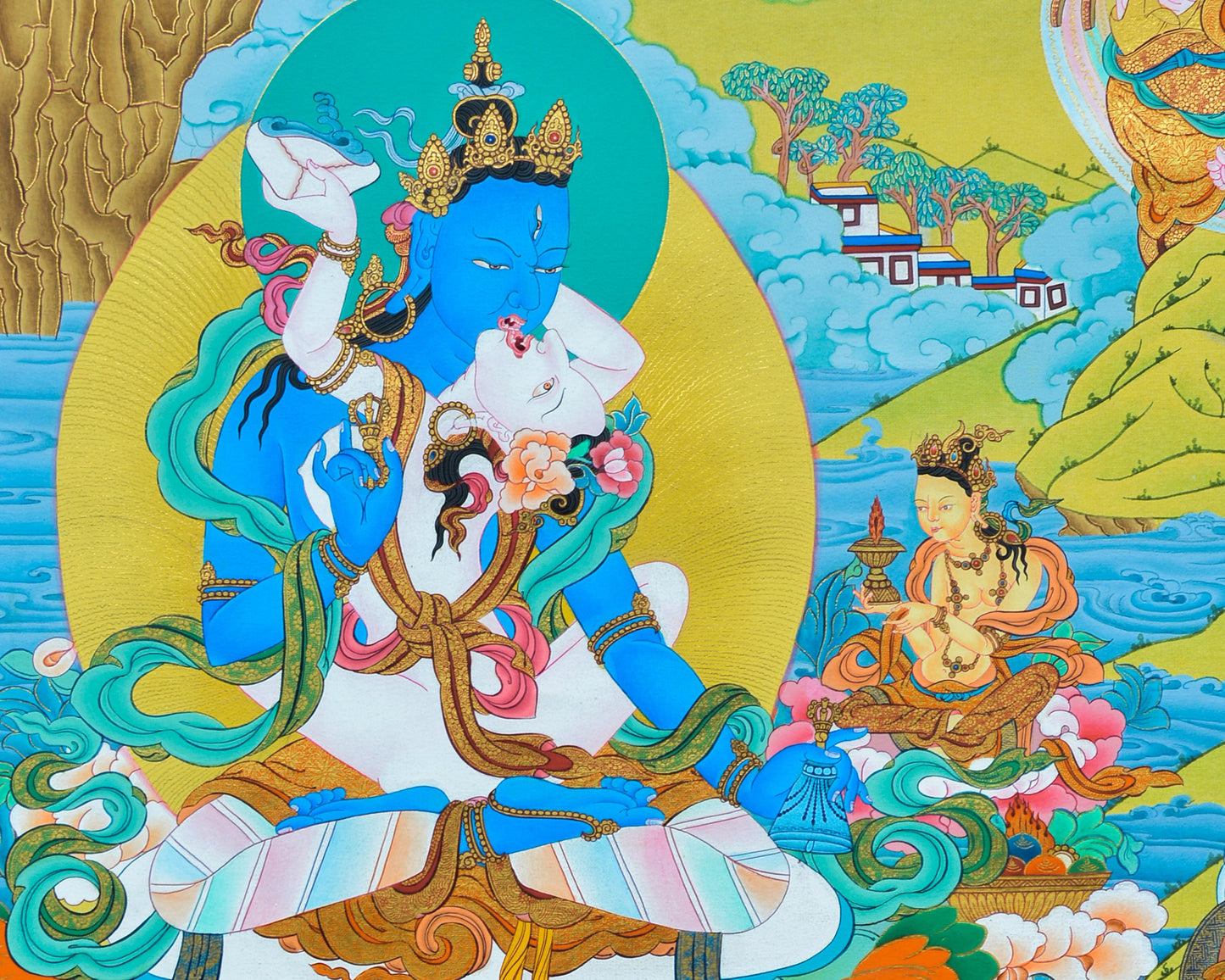 Dorje Chang Thangka | Guru Padmasambhava Eight Manifestations