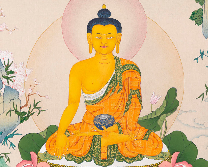 Shakyamuni Thangka | Tibetan Buddhist Art