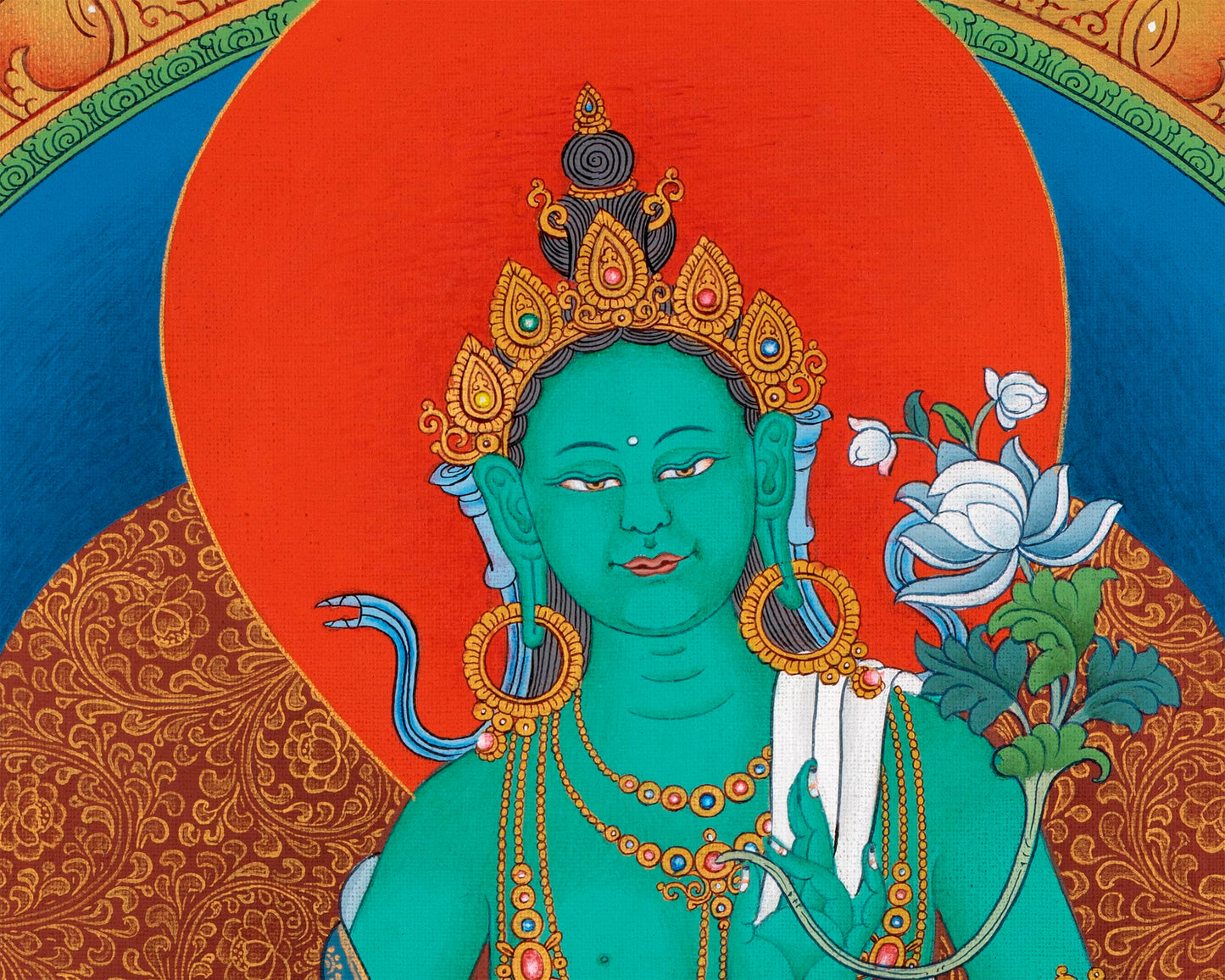 21 Tara Thangka | The Mother Bodhisattva Drolma | High Quality Thangka Print