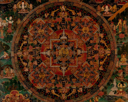 Vajravarahi Yogini Mandala | Traditional Tibetan Thangka | Wall Decors