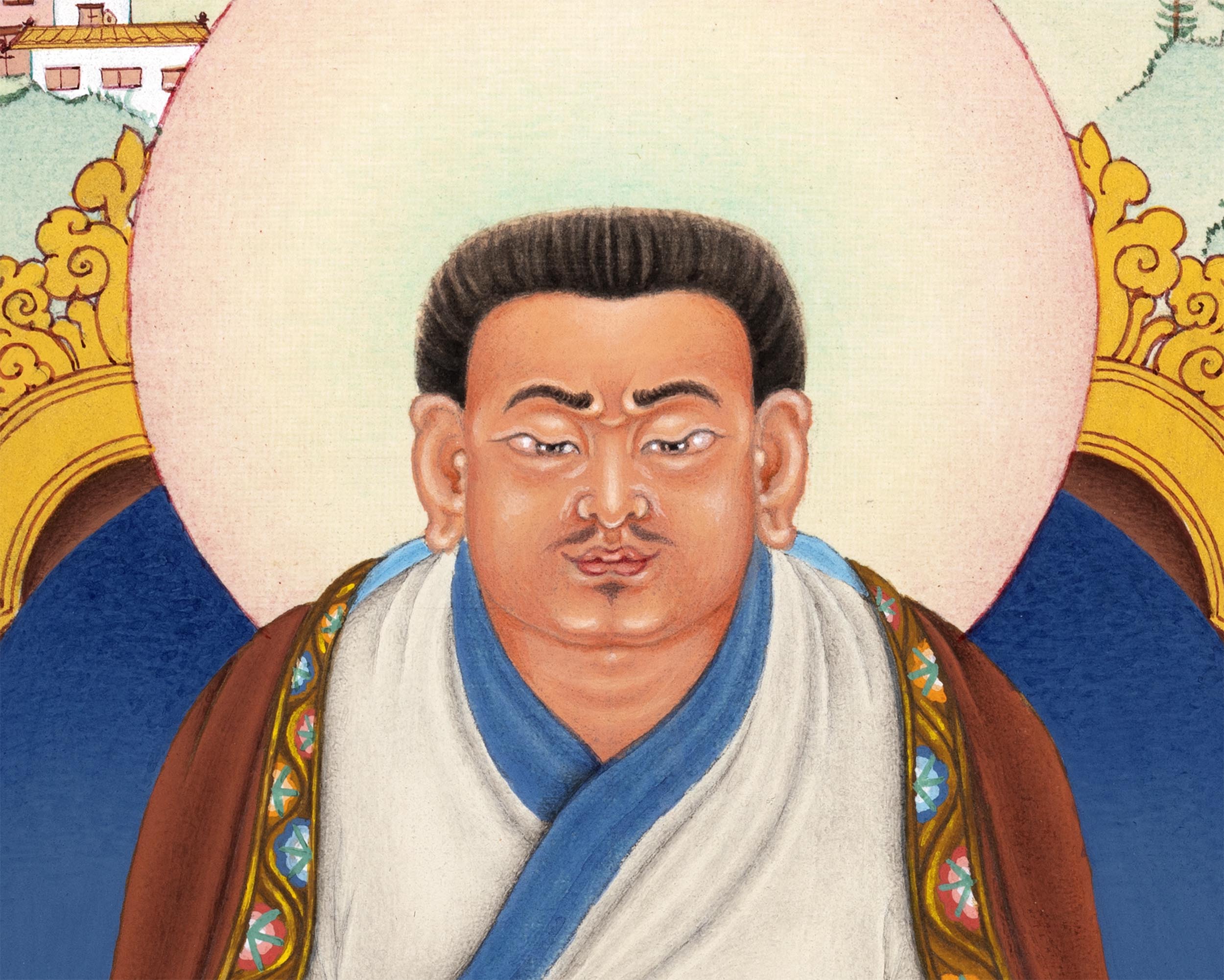 Rare Marpa Thangka | Beautiful Small Painting Of Kagyu Master | Buddhist Master