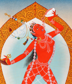 Vajrayogini Thangka | Tibetan karma Gadri Painting