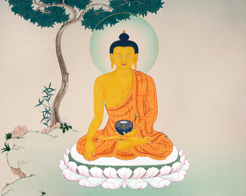 The Shakyamuni Buddha Thangka | Seated In Meditation