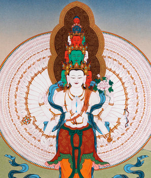 1000 armed Chenrezig Thangka | Traditional  Art