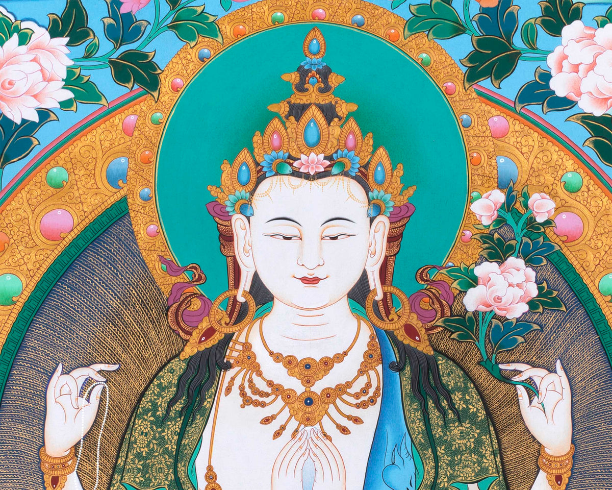 Avalokiteshvara Chenresig Print | Tibetan Wall decor
