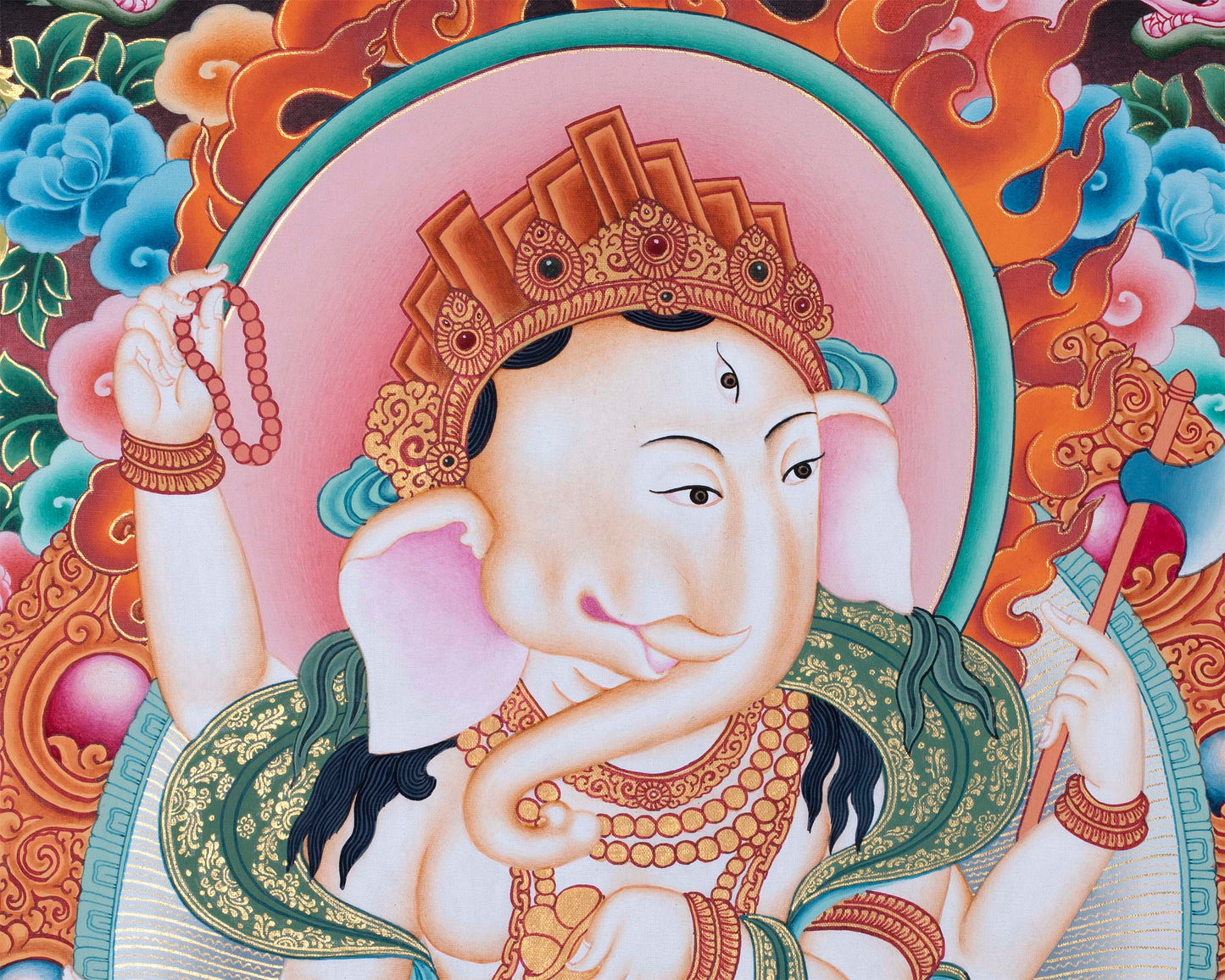 Ganesh Prints | Digital Thangka Prints | Wall Decors