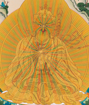 Guru Rinpoche (Padmasambhava)  | Guru Rainbow Body | Tibetan Buddhist Thangka