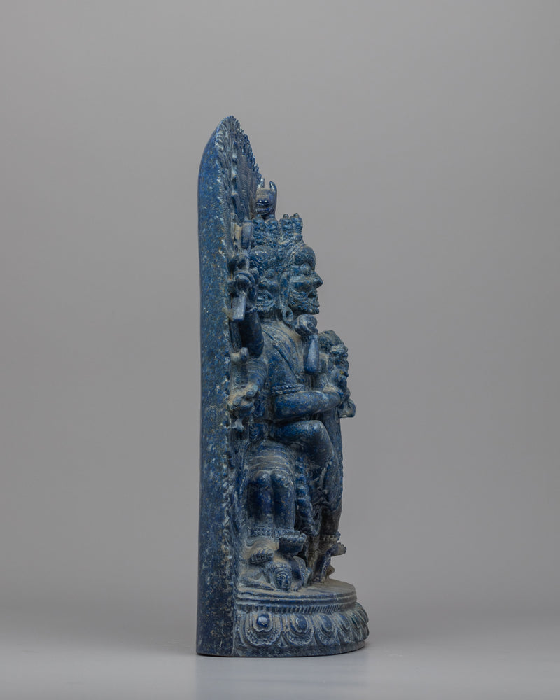 Lapis Lazuli Statue | The Wrathful Form Of Hayagriva Artwork