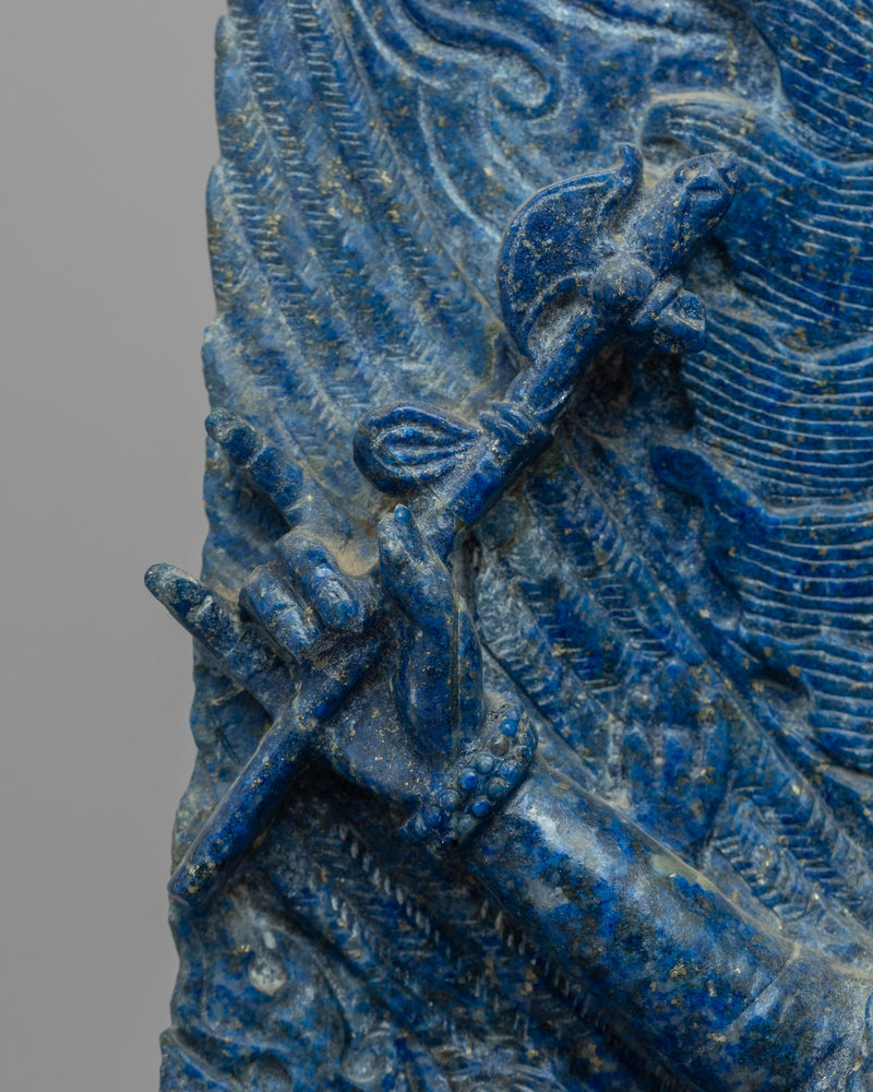 Lapis Lazuli Statue | The Wrathful Form Of Hayagriva Artwork