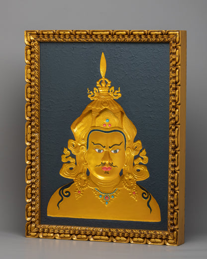 Guru Rinpoche Wooden Thangka | Tibetan Lotus Born, Guru Rinpoche