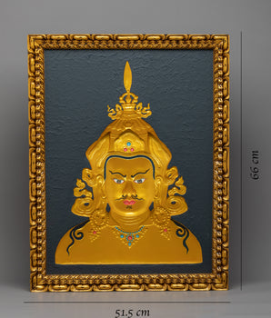 Guru Rinpoche Wooden Thangka | Tibetan Lotus Born, Guru Rinpoche