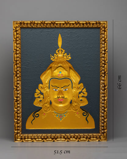 Guru Rinpoche Wooden Thangka | Tibetan Lotus Born, Guru Rinpoche