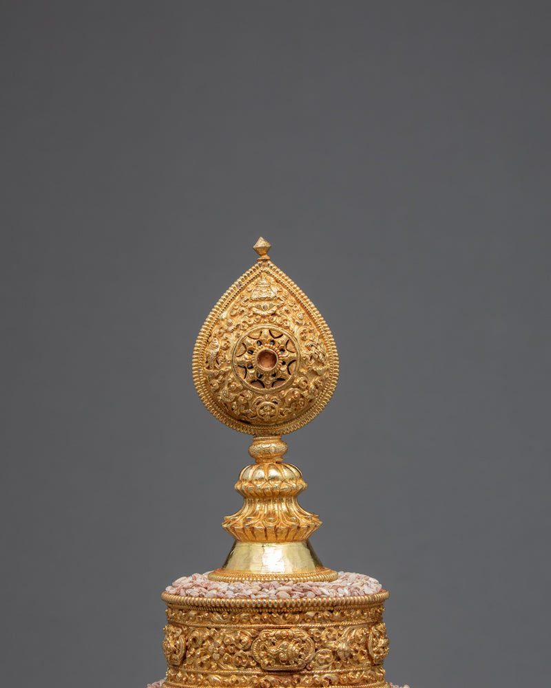 Full Gold Mandala | Buddhist Altar Supplies | Rice Offering Set