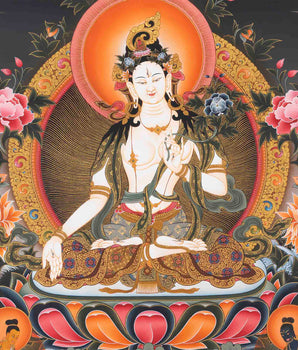 White Tara Print | Religious Digital Printing | Wall Decors