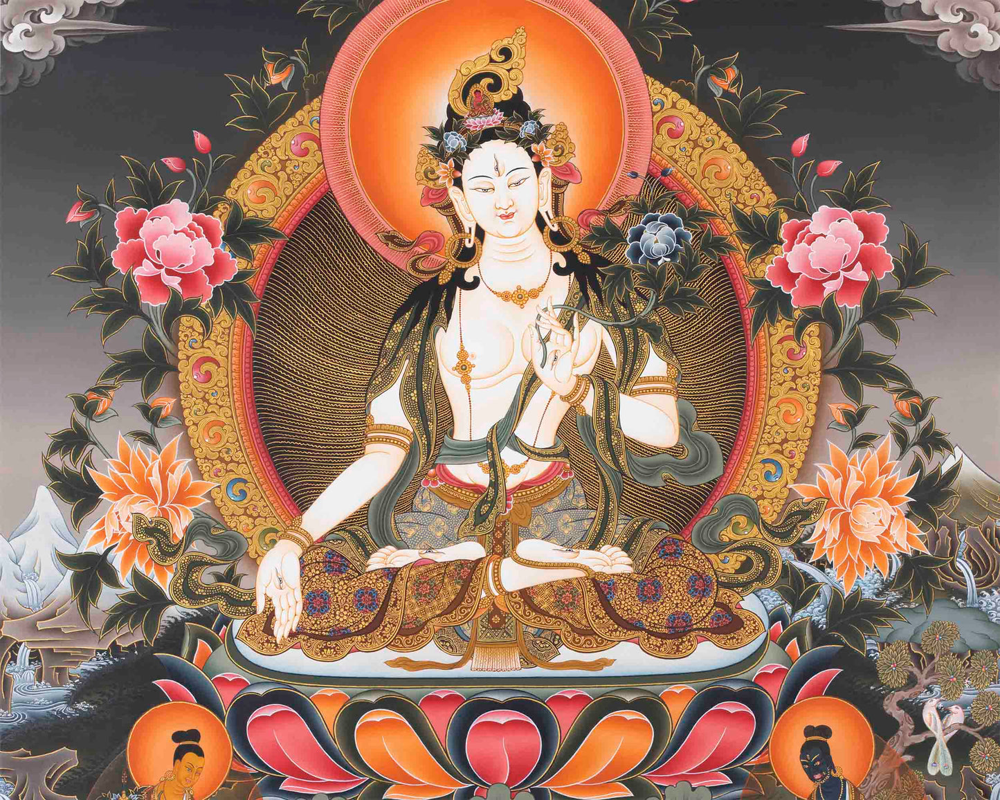 White Tara Print | Religious Digital Printing | Wall Decors