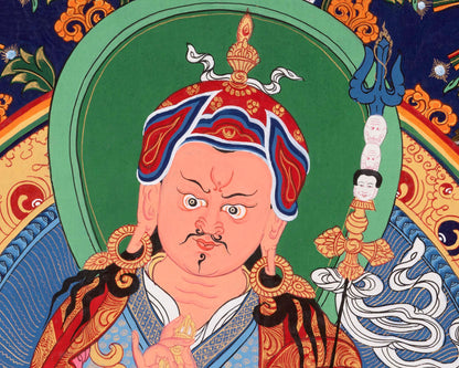 Guru Rinpoche Thangka | Buddhist Gifts | Wall Decors