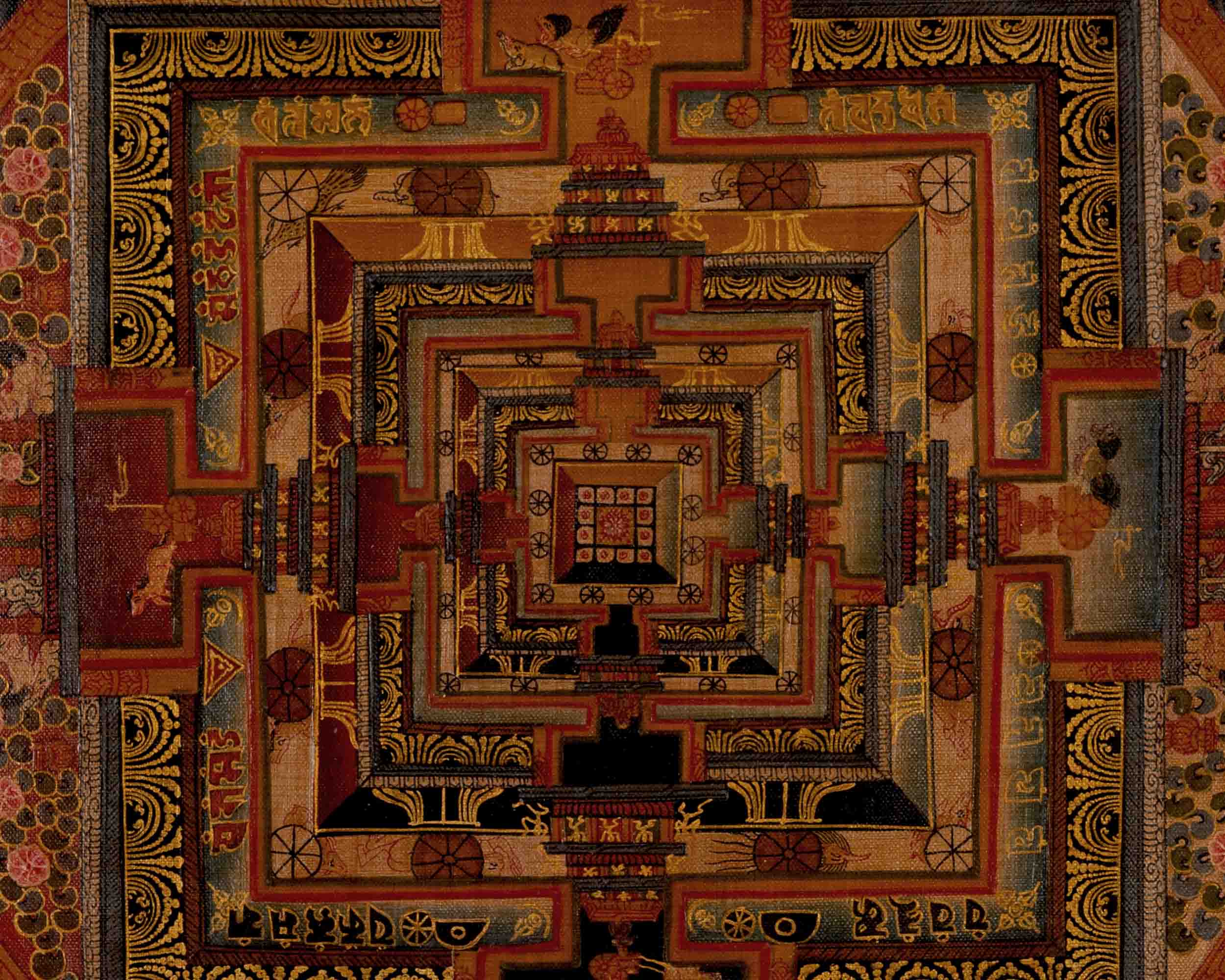 Tibetan Kalachakra Mandala | Traditional Thangka | Wall Decors