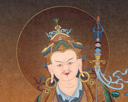 Guru Padmasambhava Thangka Prints | Tibetan Thangka Canvas Digital Print