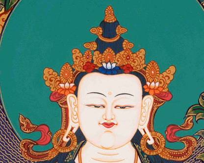 Bodhisattva Avalokiteshvara Chenresig | Tibetan Thangka | Wall Decors