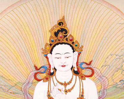 Yeshe Tsogyal Thangka | High Quality Hand Painted Buddhist Art