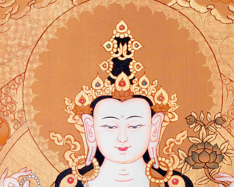 Avalokitesvara Chengrezig Thangka |Tibetan Buddhist Thangka Art