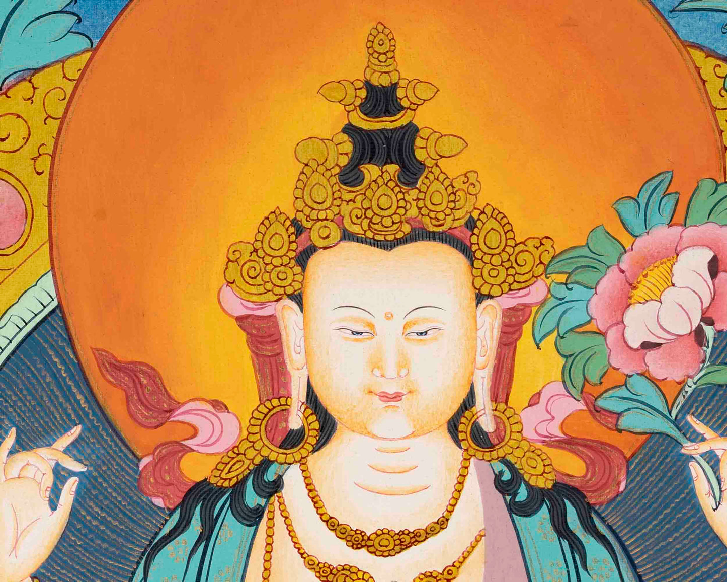 Avalokiteshvara Chengrezig | Bodhisattva of Compassion | Buddhist Painting