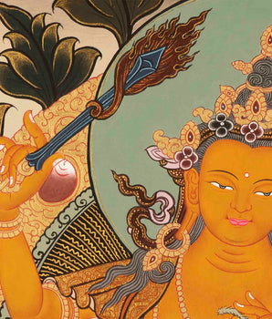 Manjushree Thangka Painting |  Tibetan Buddhism Thangka Art