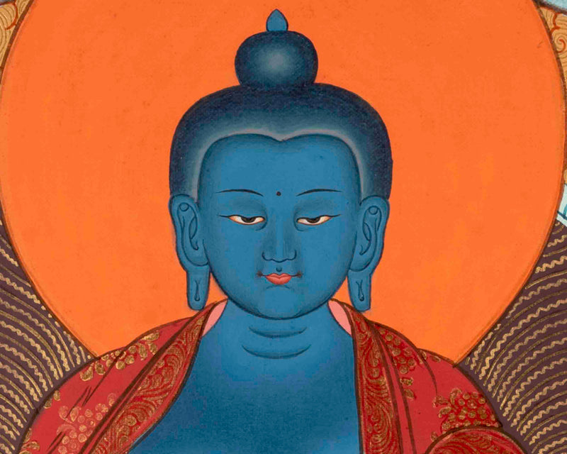 Healing Buddha Thangka | Medicine Buddha | Religious Painting