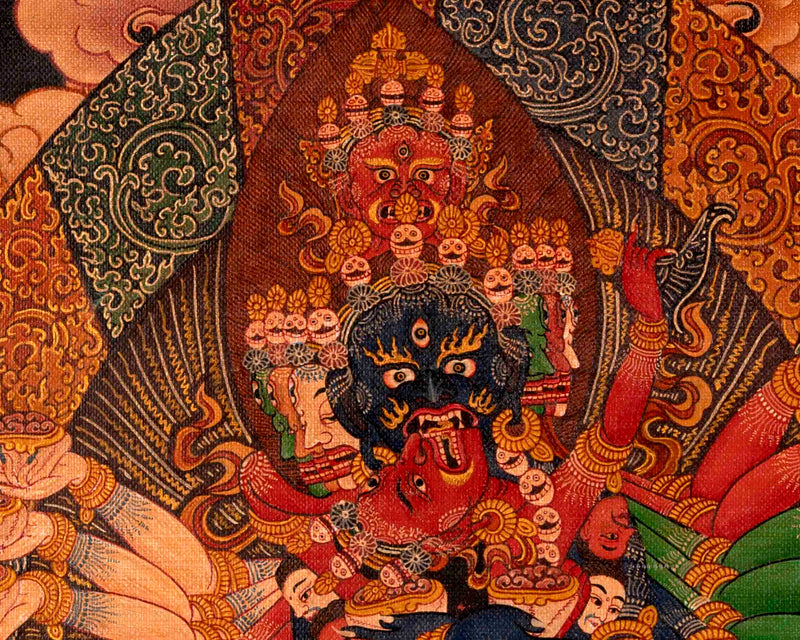 He-Vajra Thangka | Oil Varnished on Stretch Canvas