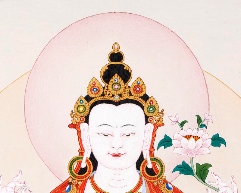 Namo Avalokiteshvara | Tibetan Chenrezig Thangka