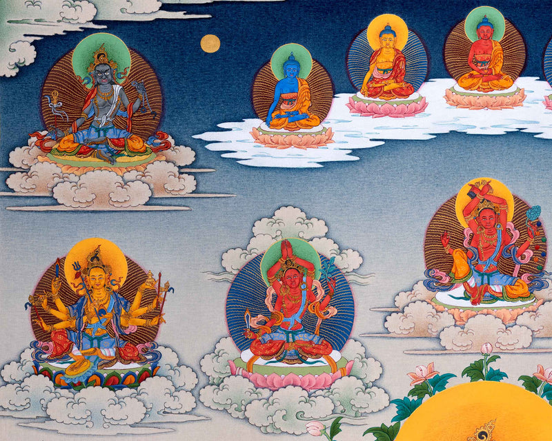 Traditional Tara 21 Thangka | Religious Wall Hanging | Hand-Painted Artwork of Compassion