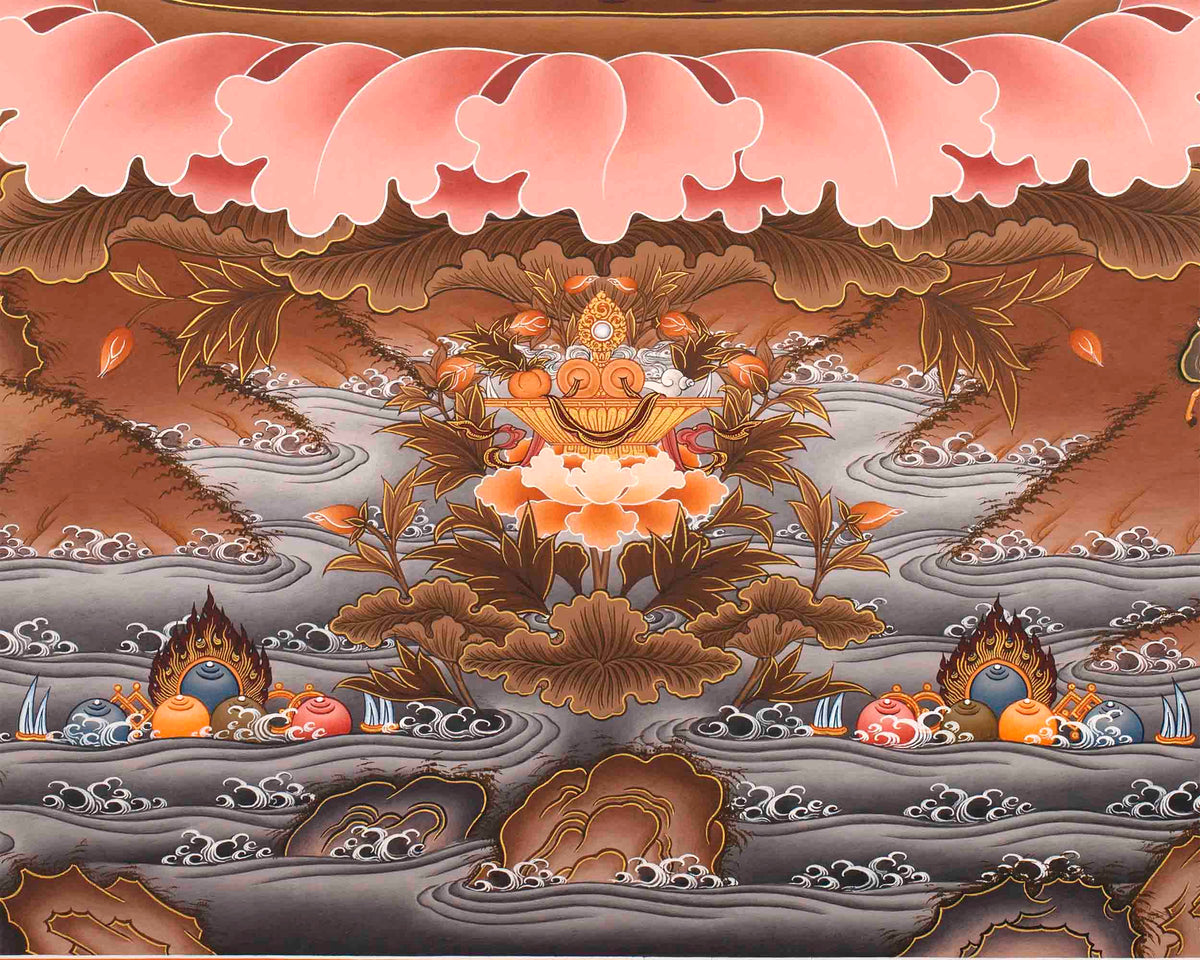 Wisdom Bodhisattva Manjushree | Digital Artwork | Religious Decors