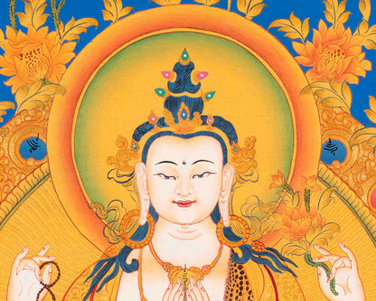 Avalokitesvara Chengrezig Thangka | Bodhisattva of Compassion