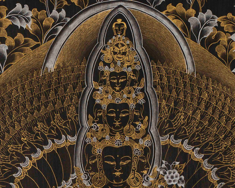 1000 Armed Avalokiteshvara | Wall Decors | Traditional Thangka