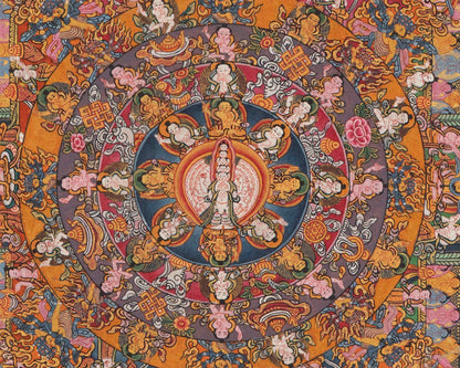 Mandala1000 Armed Lokeshvara | Buddhist Wall Hanging Mandala