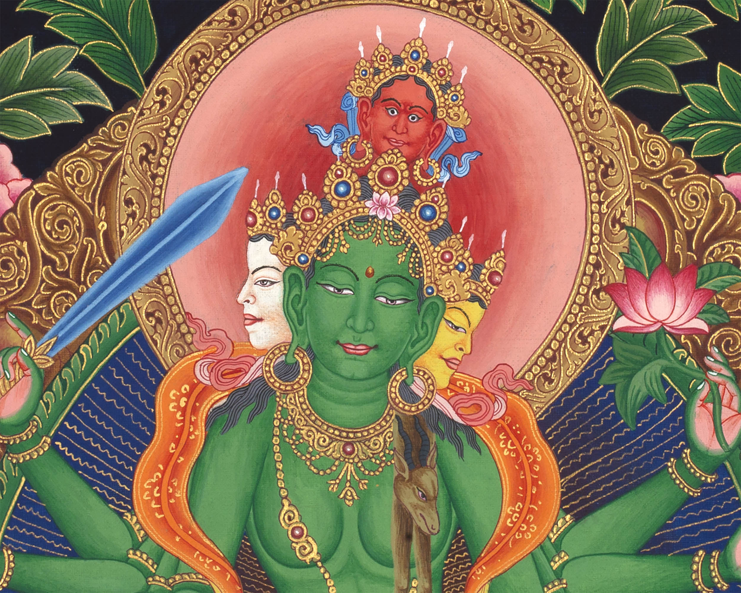 Bodhisattva Lokeshvara Print | Paubha Style Painting | Wall Decors