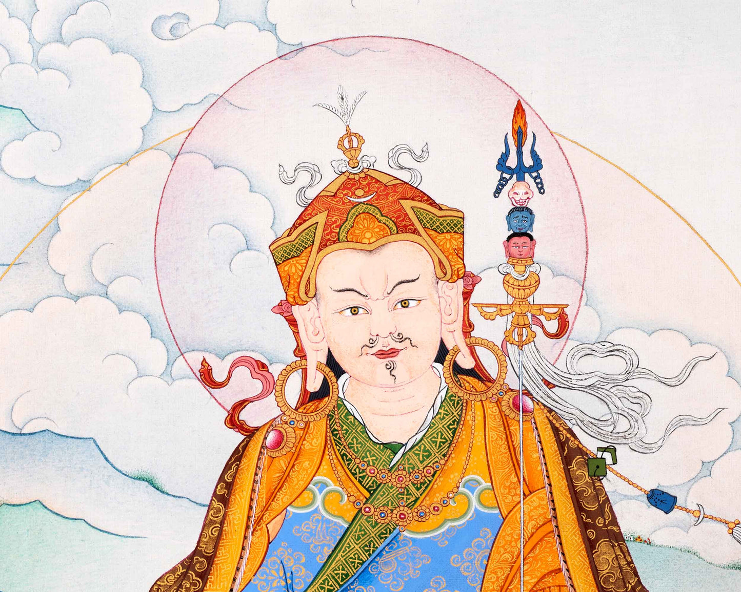 Guru Rinpoche Thangka | Traditionally Hand Painted Art