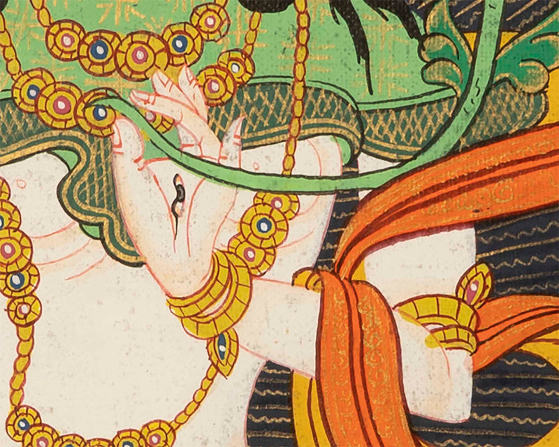 Female White Tara | Tibetan Buddhist Religious Thangka