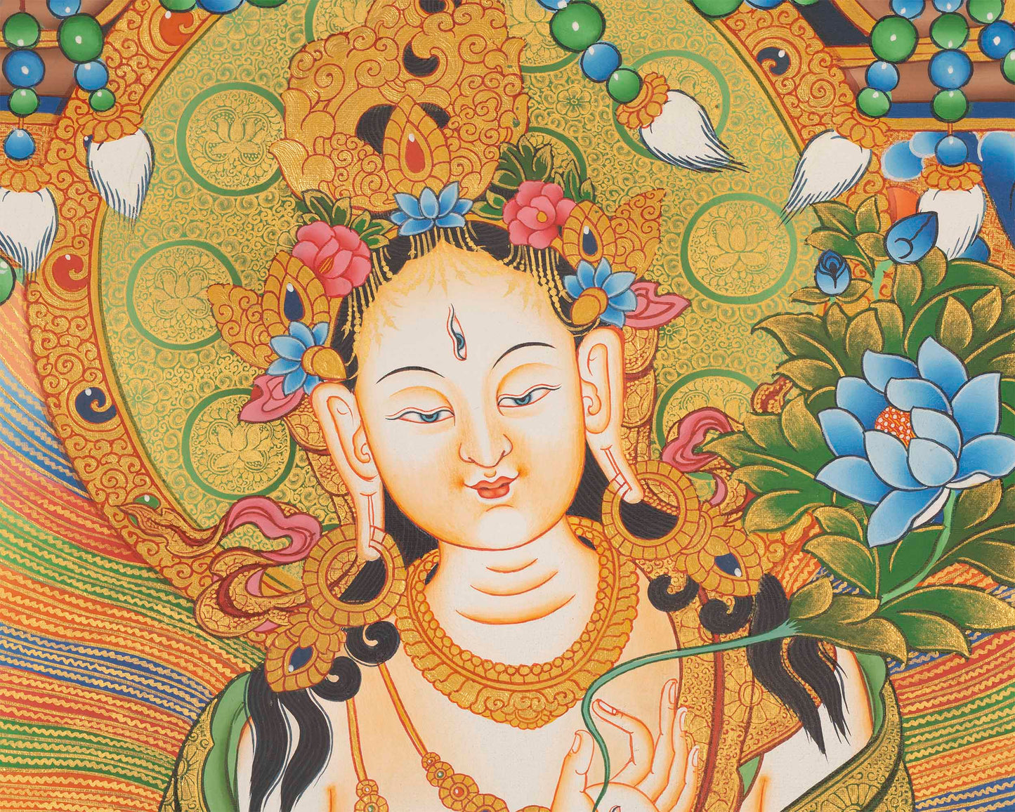 Goddess White Tara Print | Wall Decoration | Traditional Prints