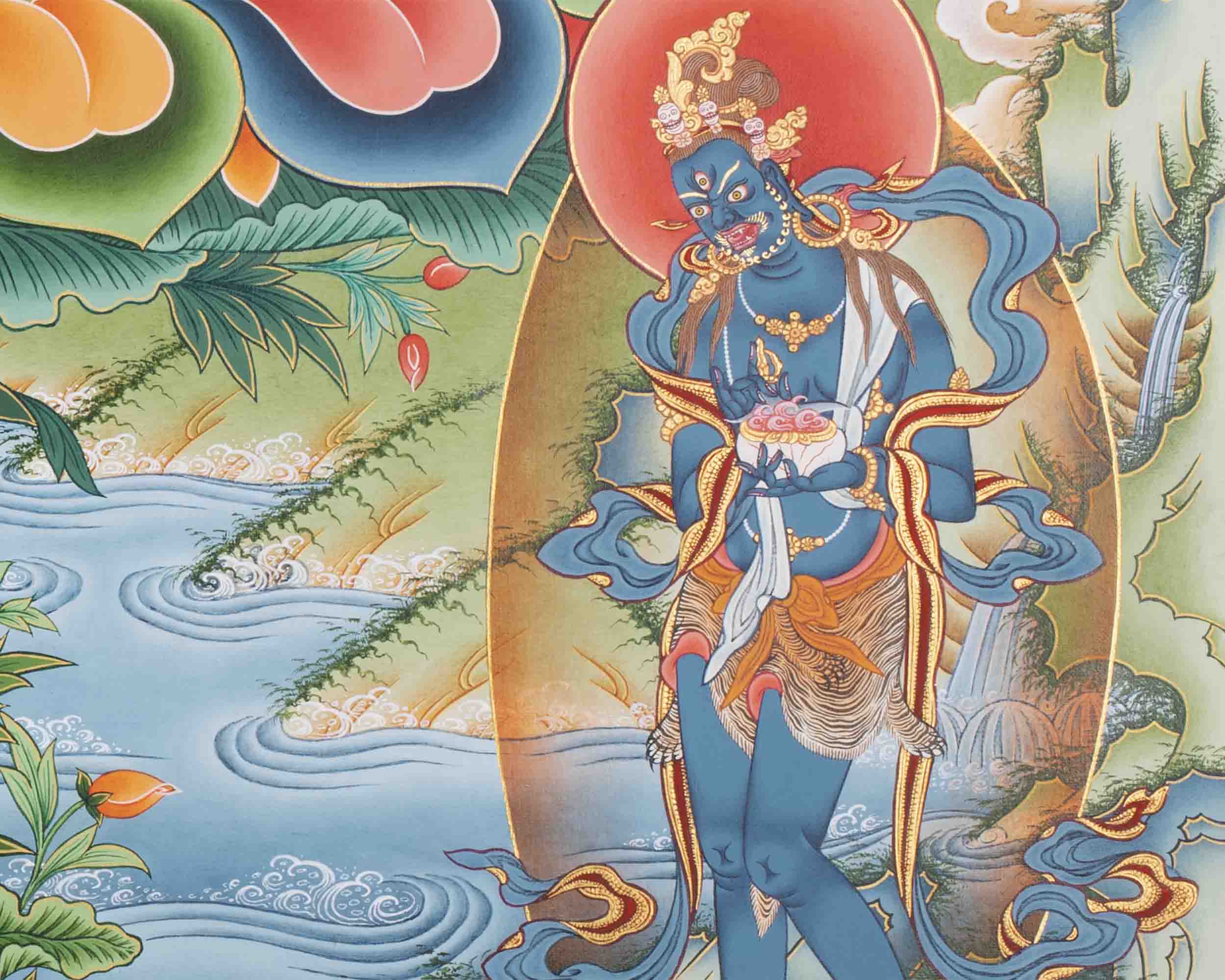 Arya Green Tara Print | Thangka Print | Religious Wall Decors